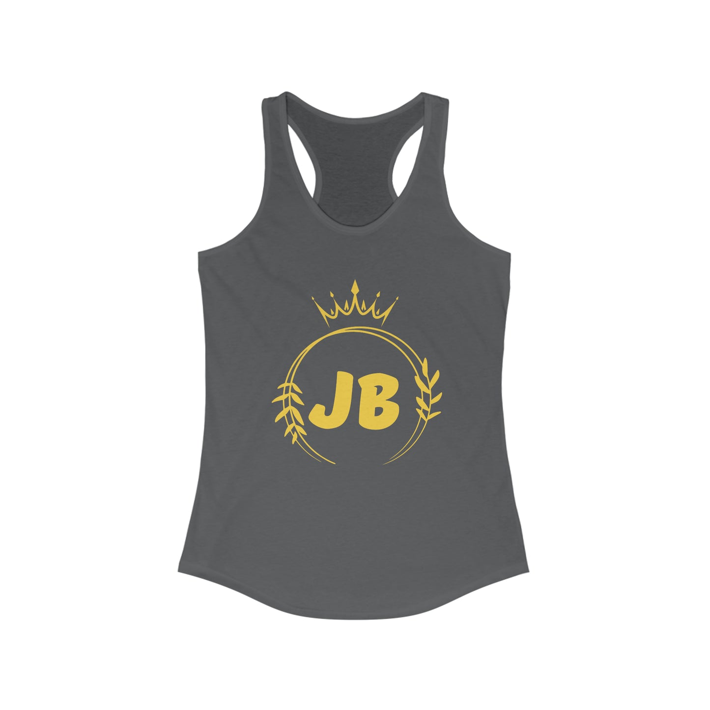 JBecker Crown logo Women's Ideal Racerback Tank