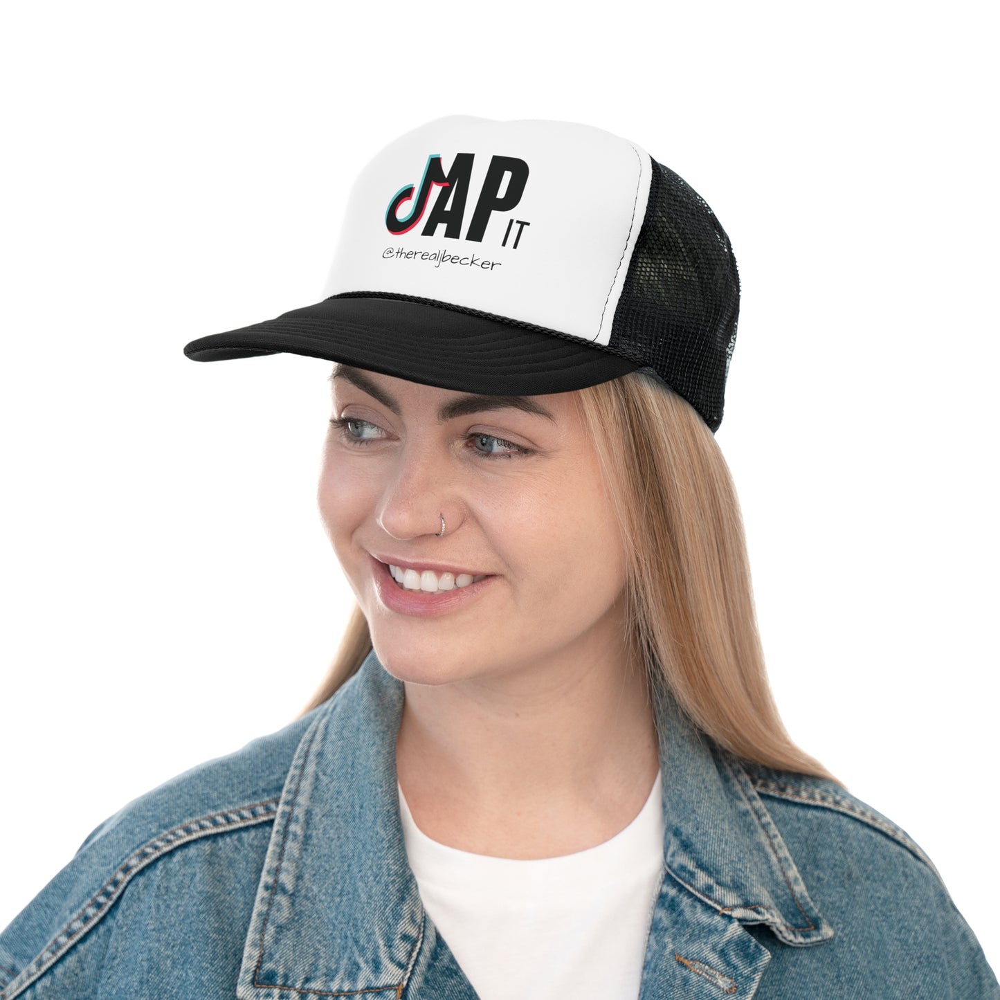 Trucker Cap - Fun TikTok 'TAP IT' Design for Trendsetters