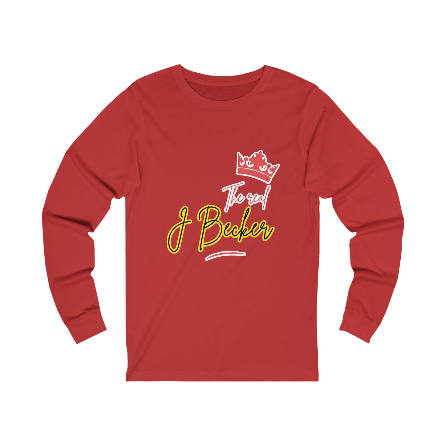 The Offical @THEREALJBECKER Logo  Long Sleeve Tee