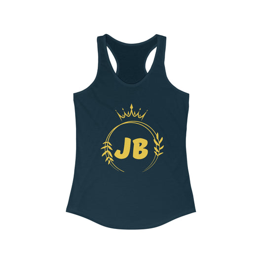JBecker Crown logo Women's Ideal Racerback Tank