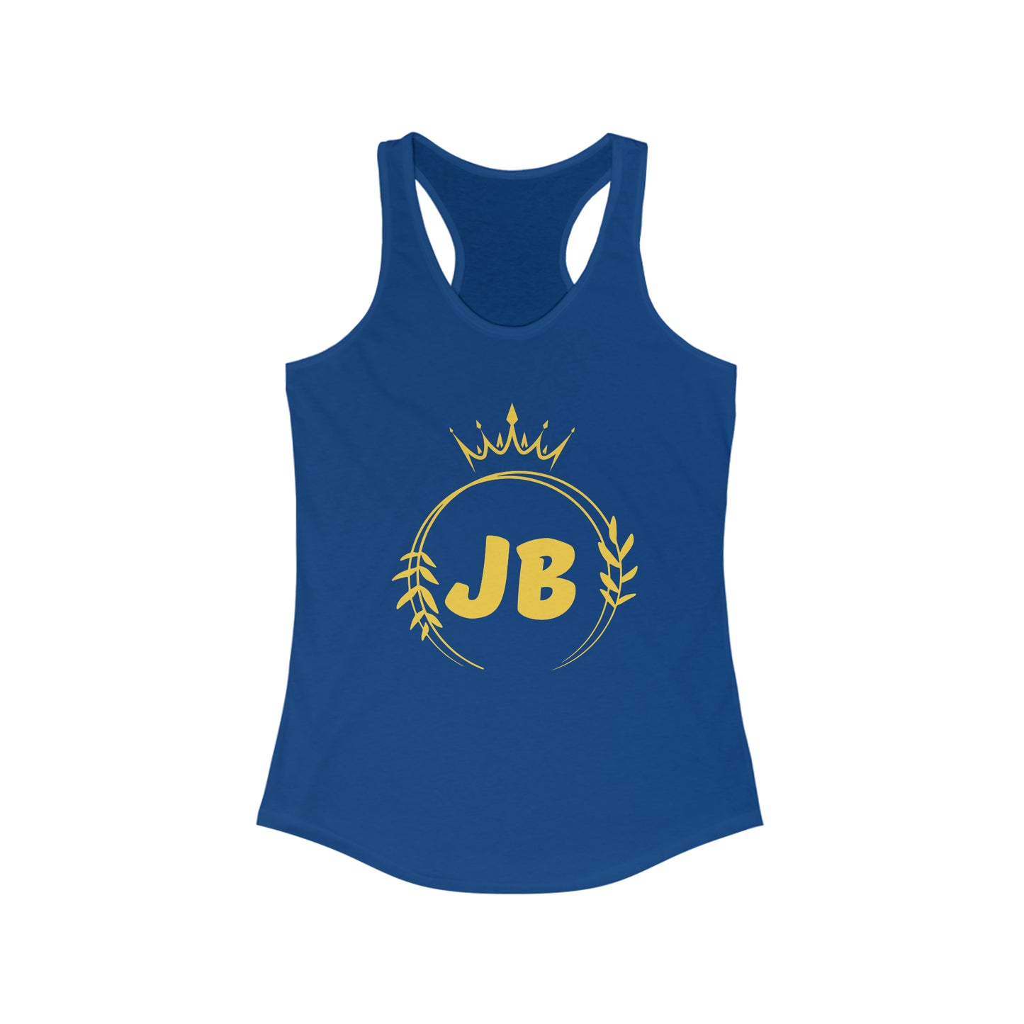 JBecker Crown logo Women's Ideal Racerback Tank
